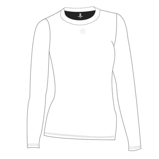 LADIES BASELAYER TOP - WHITE