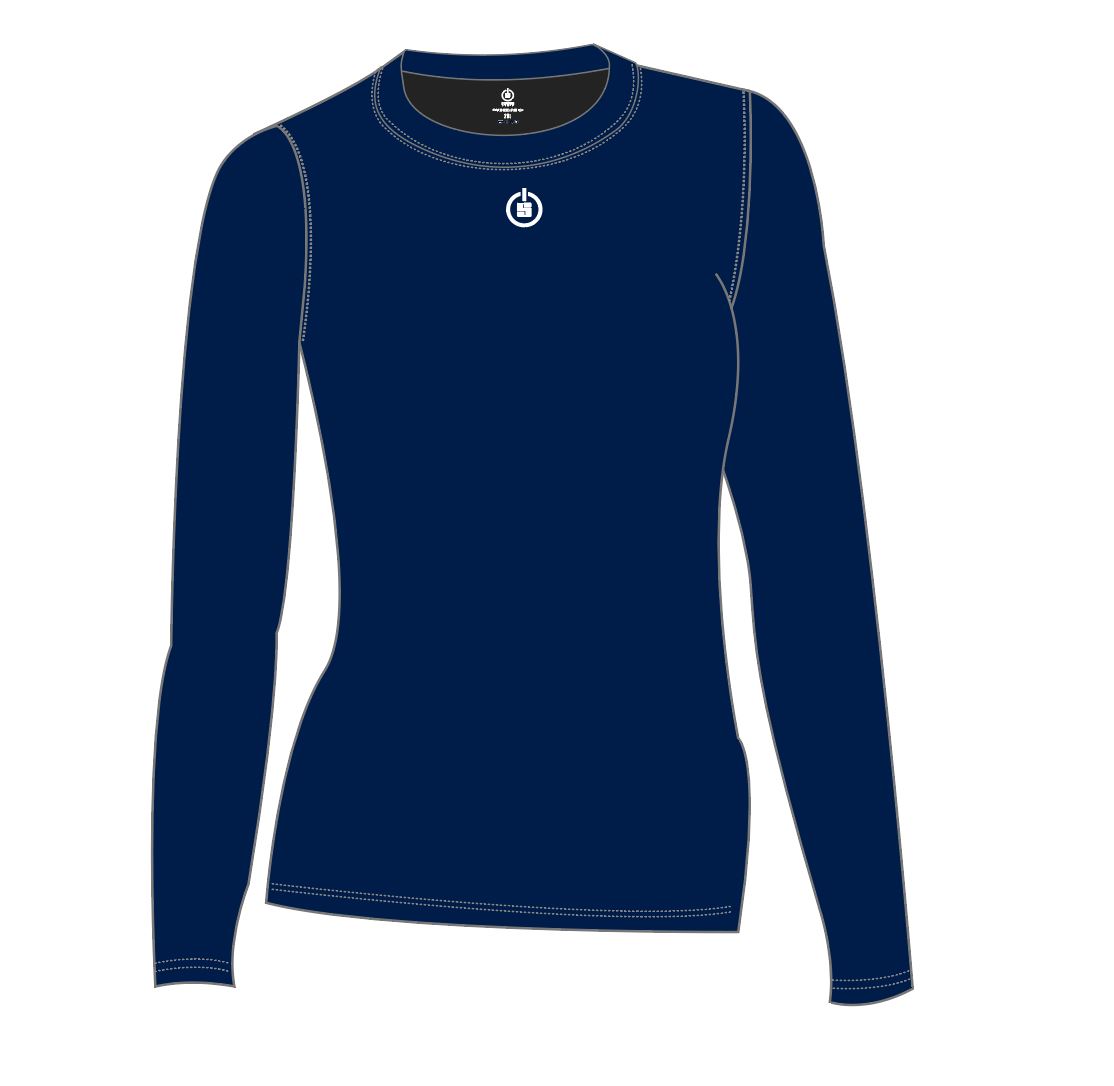 LADIES BASELAYER TOP - NAVY