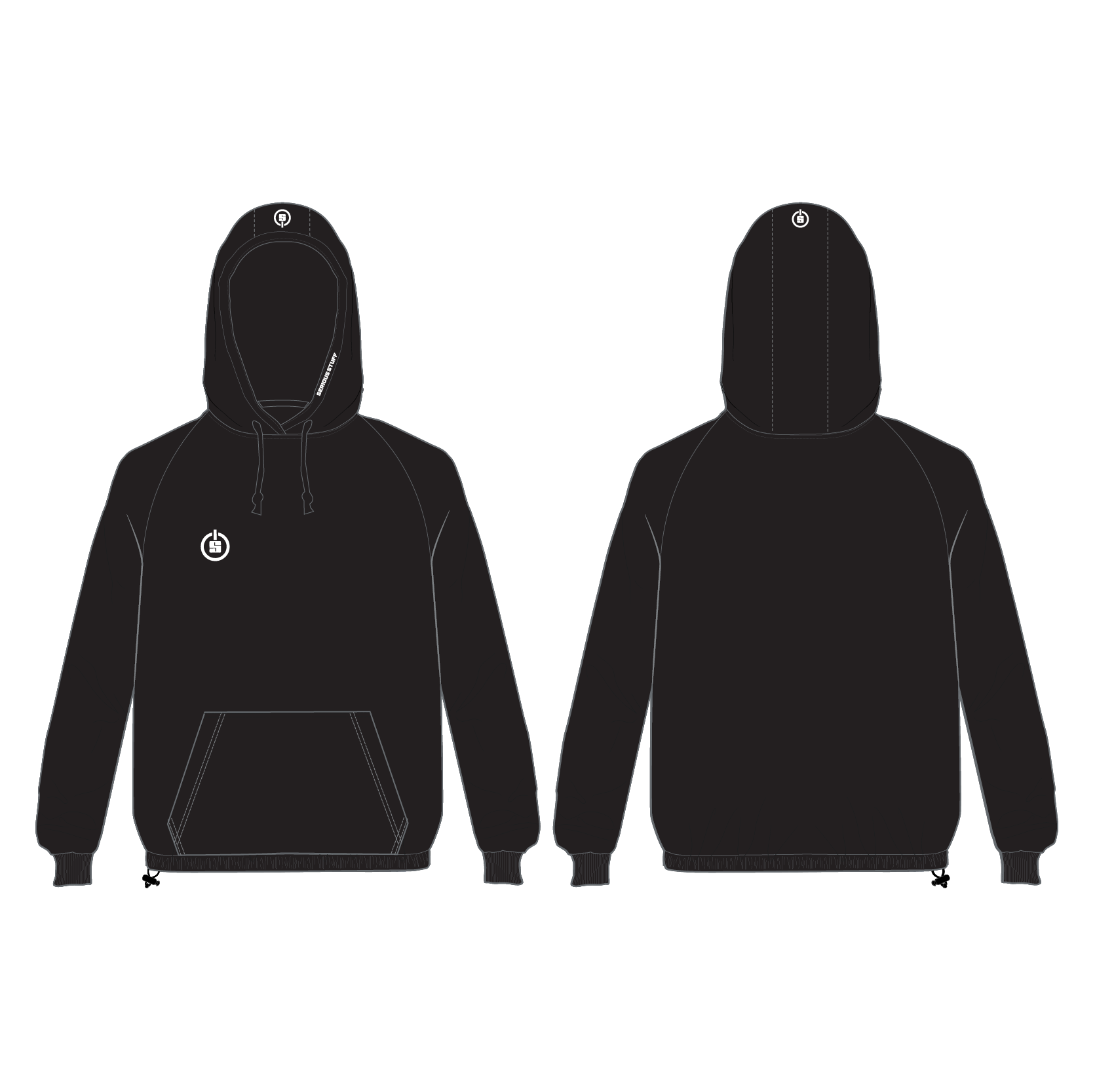 Front shops open hoodie