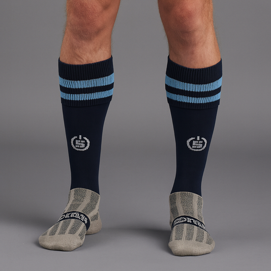 GAMES SOCK - NAVY/SKY BLUE