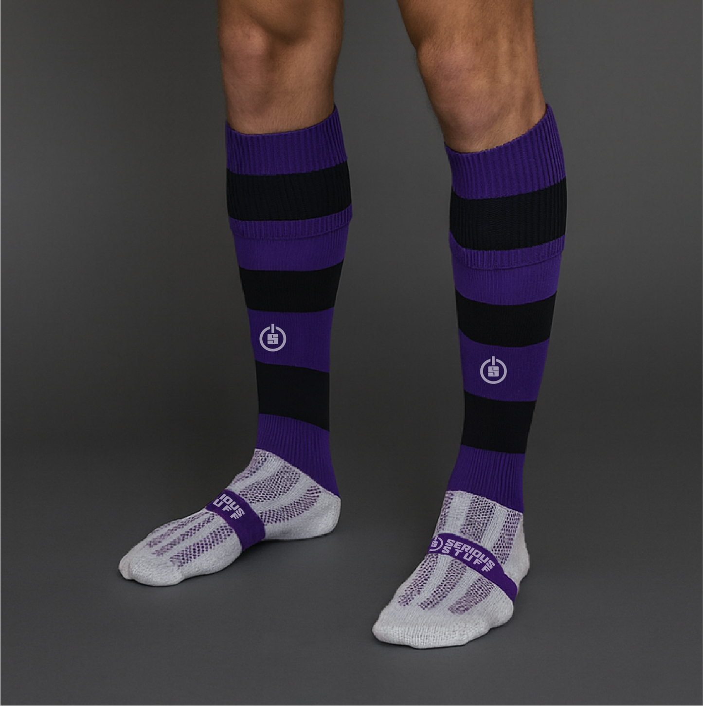 GAMES SOCK - BLACK/PURPLE