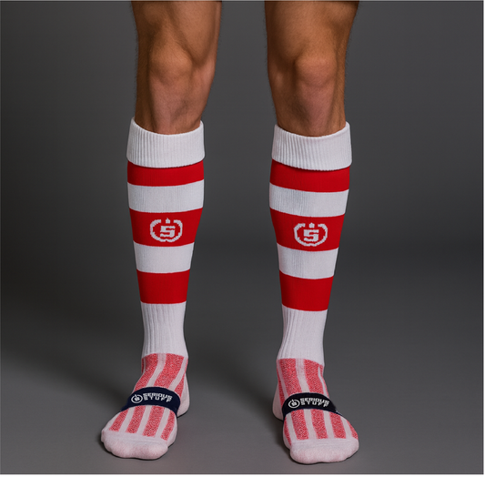 GAMES SOCKS - RED/WHITE
