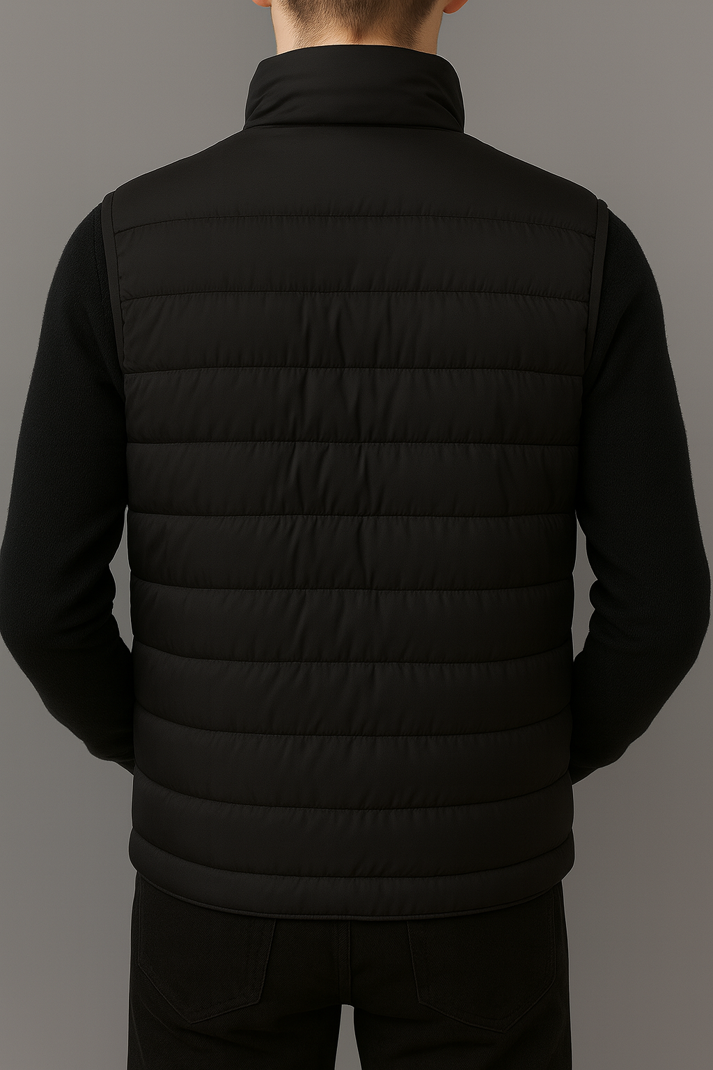 LIGHT DOWN GILET - BLACK