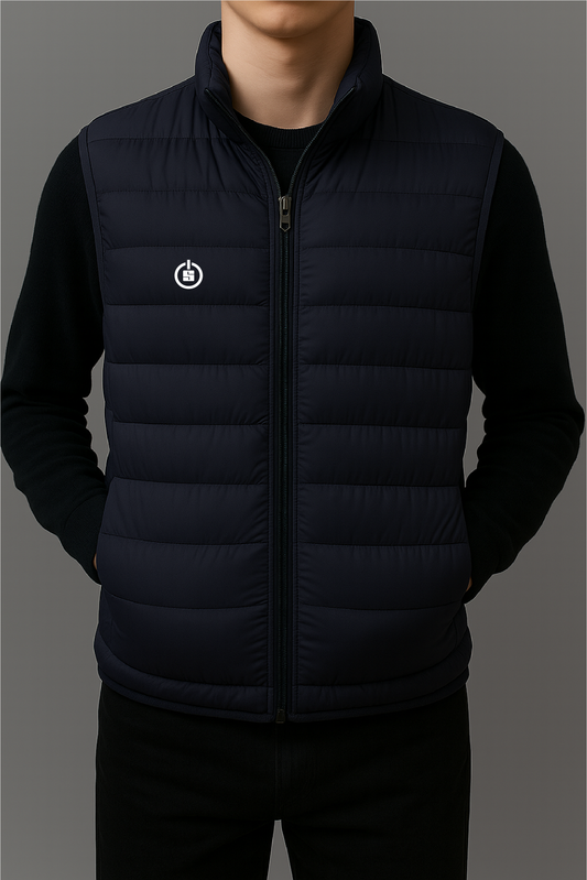 LIGHT DOWN GILET - NAVY