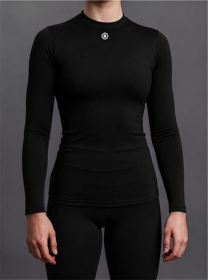 LADIES BASELAYER TOP - BLACK