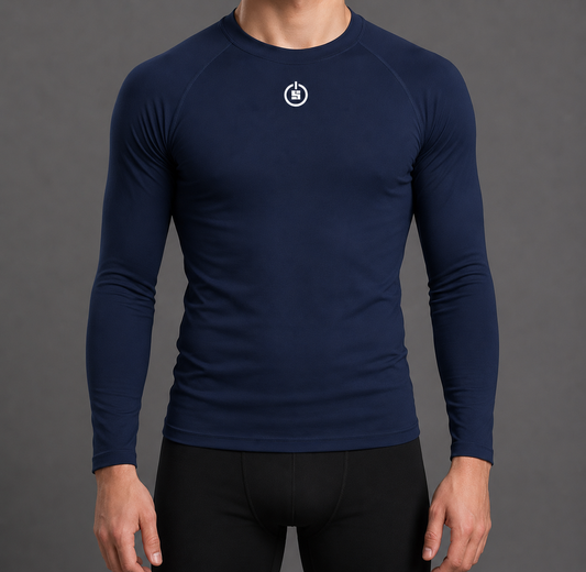 UNISEX & JUNIOR BASELAYER TOP - NAVY
