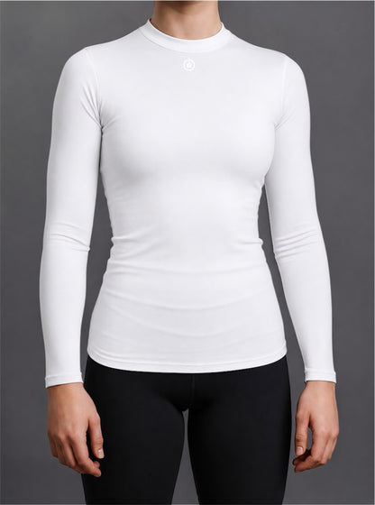 LADIES BASELAYER TOP - WHITE