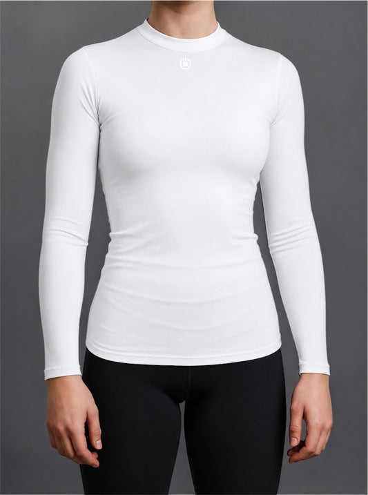 LADIES BASELAYER TOP - WHITE